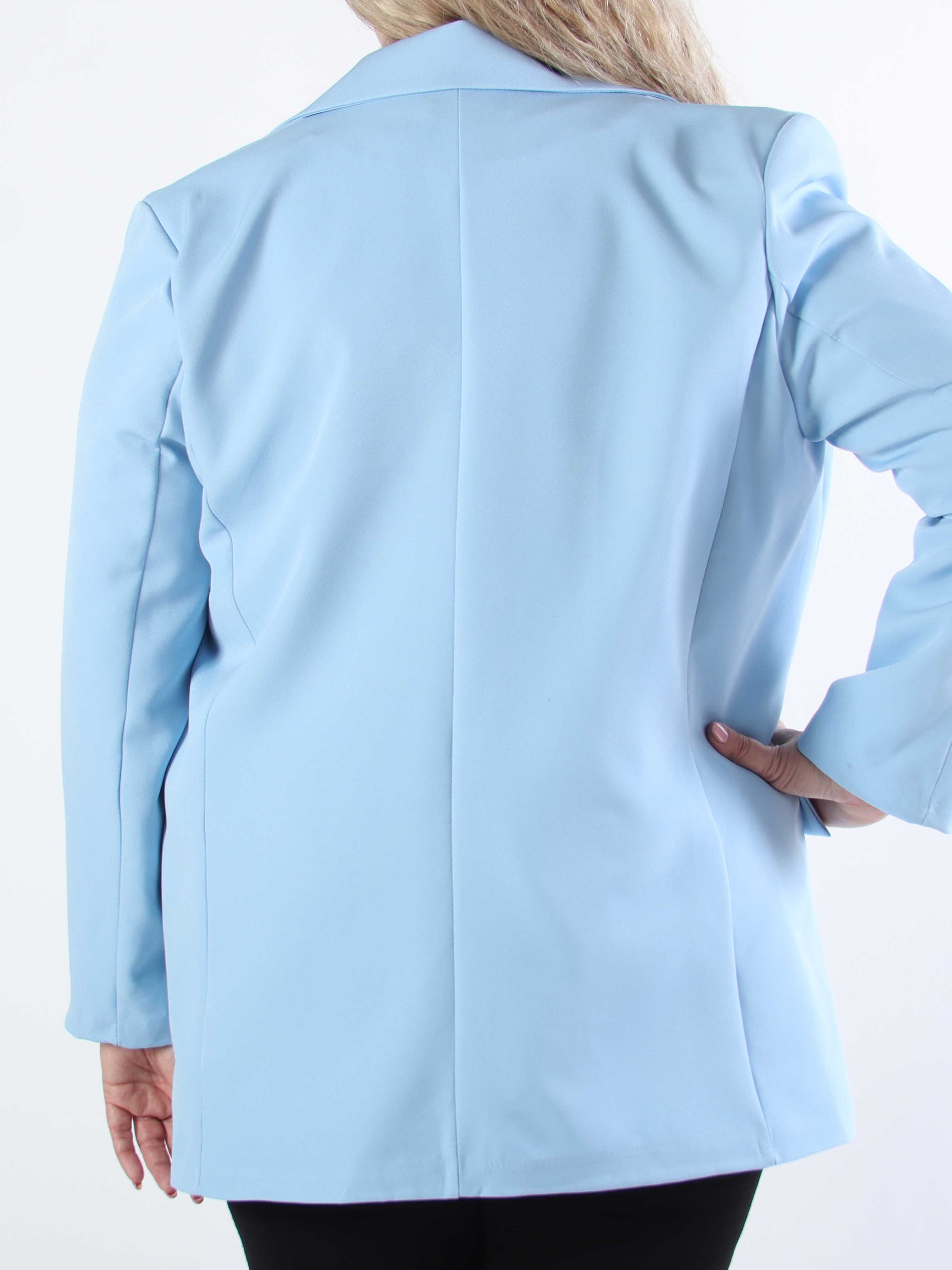 Kaisa - Farvet stilren blazer med knapper